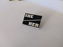 Load image into Gallery viewer, Pronoun Pin - Hard Enamel