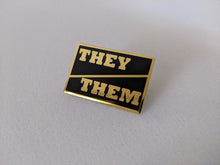 Load image into Gallery viewer, Pronoun Pin - Hard Enamel
